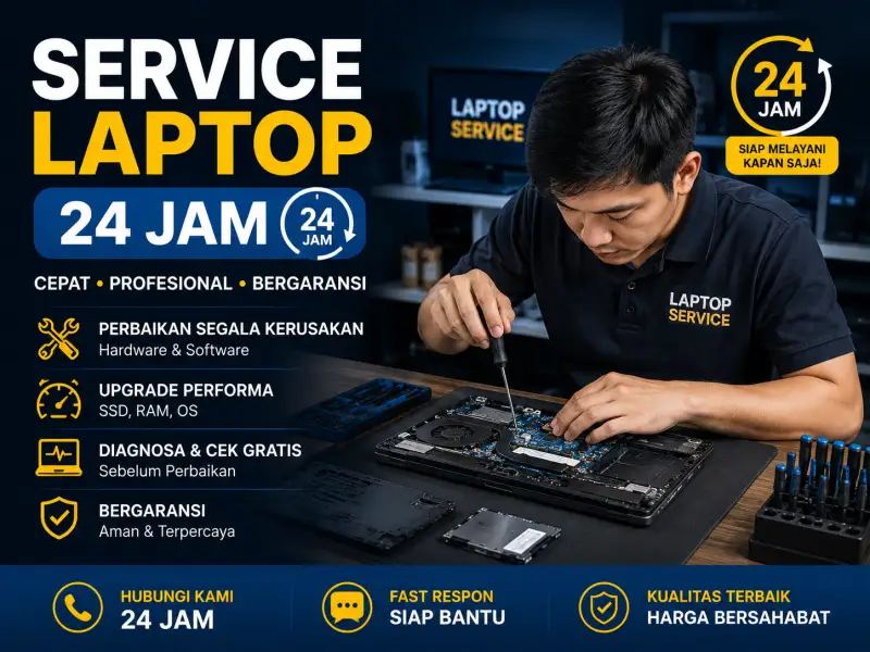 Service Laptop 24 Jam Jakarta Selatan: Solusi Darurat Malam Hari