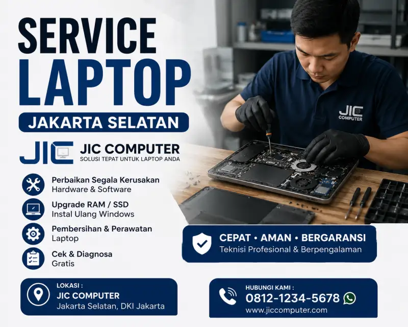 Service Laptop Jakarta Selatan: Panduan Lengkap Harga, Lokasi, dan Tips Memilih (2026)