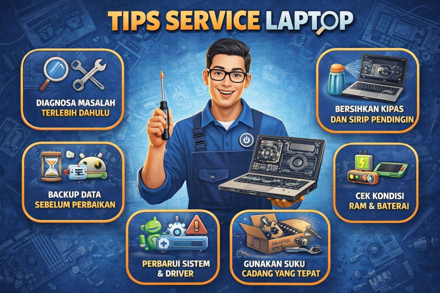 Tips memilih tempat service laptop terpercaya