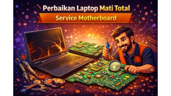 Perbaikan Laptop Mati Total – Service Motherboard